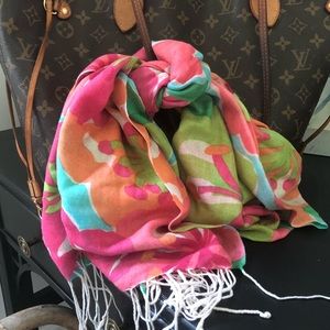 Lilly Pulitzer fringe scarf